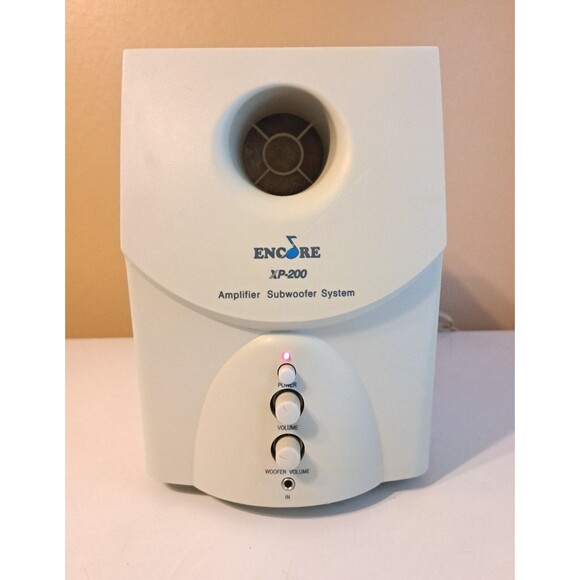 Encore XP-200 Amplifier Subwoofer Replacement PC Gaming Speaker Tested Works - Picture 2 of 6